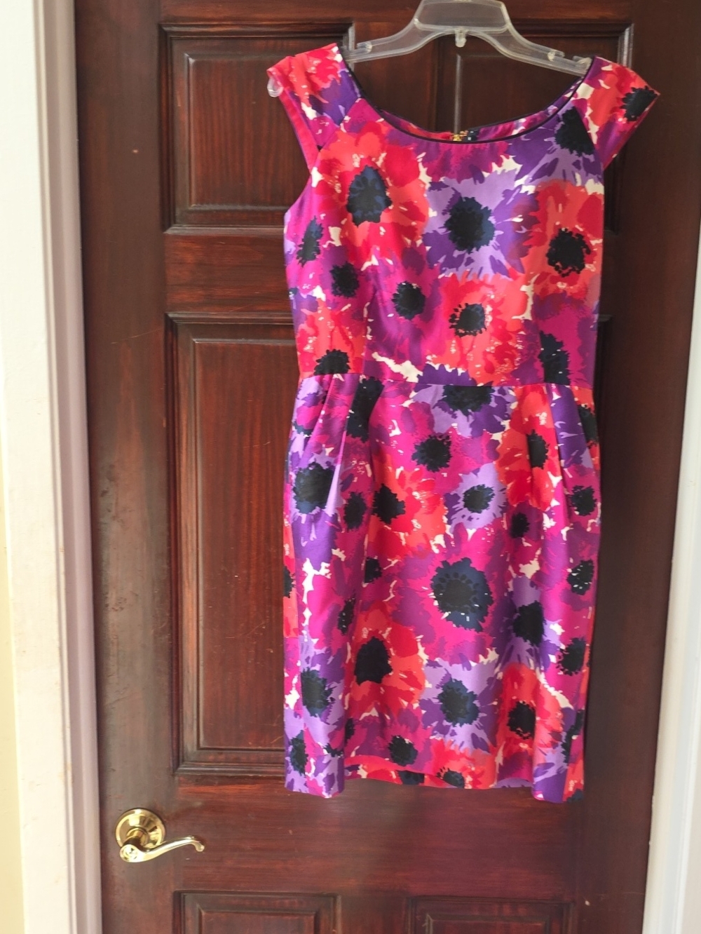 This Is A Beautiful Flowered Kate Spade Sleeveless Dress with a Back Zipper.